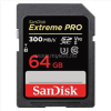 Sandisk 64GB SD (SDXC Class 10 UHS-II U3) Extreme Pro memória kártya (121505)
