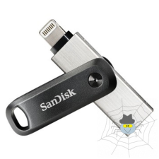 Sandisk 64GB USB3.0/Apple Lightning iXPAND GO Fekete-Ezüst (186489) Flash Drive pendrive