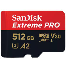 Sandisk Extreme Pro 512GB MicroSDXC 30 MB/s 214507 memóriakártya
