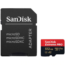 Sandisk Extreme PRO microSDXC V30, A2 512GB + adapter (200MB/s) (214507) memóriakártya