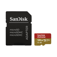 Sandisk Memóriakártya sandisk microsdxc extreme u3 v30 128 gb adapter memóriakártya