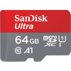 Sandisk Micro SD Ultra android kártya 64GB, 140MB/s, A1, Class 10, UHS-I (215421)