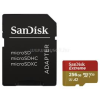 Sandisk MICROSD EXTREME KÁRTYA 256GB, 190/130 MB/s, A2 C10 V30 UHS-I U3 (121587)