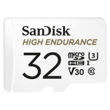 Sandisk MicroSD kártya - 32GB microSDHC High Endurance (100 MB/s, Class 10 U3, V30) + adapter memóriakártya