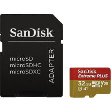 Sandisk MicroSDXC 32GB Extreme Plus + SD adapter memóriakártya