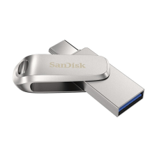 Sandisk Pendrive - 256GB Dual Drive Luxe (150MB/s, Type-C, USB 3.1 Gen 1, ezüst) pendrive