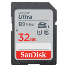Sandisk SDHC Ultra kártya 32GB 120MB/s CL10 UHS-I (186496) memóriakártya