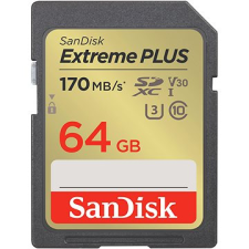 Sandisk SDXC 64 GB Extreme PLUS + Rescue PRO Deluxe memóriakártya