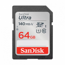 Sandisk SDXC ultra kártya 64GB 140MB/s CL10 UHS-I (215415) memóriakártya
