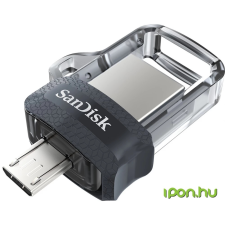 Sandisk Ultra Dual Drive m3.0 128GB USB 3.0, microUSB Fekete-Ezüst pendrive