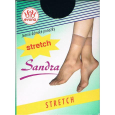  SANDRA üvegszálas stretch bokafix, 15 DEN, m:36-38(25), 1 pár fekete