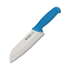 Sanelli Ambrogio Supra Santoku kés, granton penge, 18 cm, kék kés és bárd