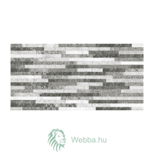  Sanex Fürdőszoba/konyha csempe, Cement, szürke léc, matt, 25 x 50 cm csempe