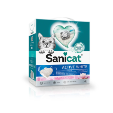  Sanicat macskaalom Active White Lotus Flower ultra csomósodó fehér bentonit 6l macskaalom