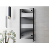 Sanimix Törölközőszárító radiátor 140cm x 60cm Íves, fekete