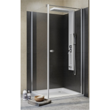  Sanimix Zuhanykabin viztiszta üveggel tálca nélkül 80x80x190cm (22.261-80) INGYENES SZÁLLÍTÁSSAL kád, zuhanykabin