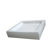Sanotechnik BORA SZÖGLETES AKRIL ZUHANYTÁLCA 80X80X14CM kád, zuhanykabin