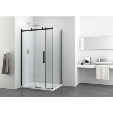 Sanotechnik COMFORT BLACK OLDALFAL 90x195CM kád, zuhanykabin