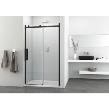 Sanotechnik COMFORT BLACK ZUHANYAJTÓ 140x195x3CM kád, zuhanykabin