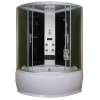 Sanotechnik HIDROMASSZÁZS ZUHANYKABIN 130X130X228CM KÁDDAL, ELEKTRONIKÁVAL