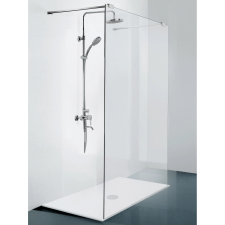 Sanotechnik N8400 zuhanyválaszfal teleszkópos tartóval króm 195 cm x 140 cm kád, zuhanykabin