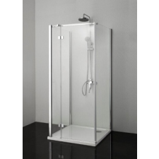 Sanotechnik Smartflex falsíkra szerelhető zuhanykabin, egy nyíló ajtóval 80x80 cm balos kád, zuhanykabin
