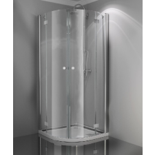 Sanotechnik Smartflex íves sarokkabin 90x90x195 cm kád, zuhanykabin