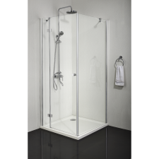 Sanotechnik SMARTFLEX ZUHANYFÜLKE AJTÓ 6MM, 80X195CM, BALOS, NYÍLÓ, KRÓM PROFIL kád, zuhanykabin