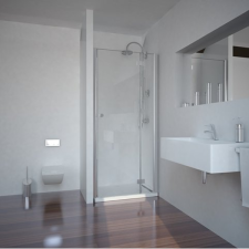 Sanotechnik SMARTFLEX ZUHANYFÜLKEAJTÓ 6MM, 100X195CM, JOBBOS, NYÍLÓ, KRÓM PROFIL kád, zuhanykabin