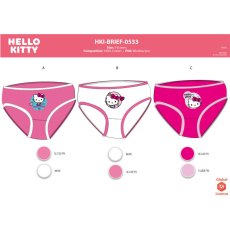 Sanrio Hello Kitty kislány bugyi - 3 darabos pamut bugyi