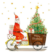 Santa Delivery papírszalvéta 33x33cm, 20db-os papírárú, csomagoló és tárolóeszköz