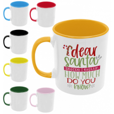 Santa, how much do you know - Színes Bögre bögrék, csészék