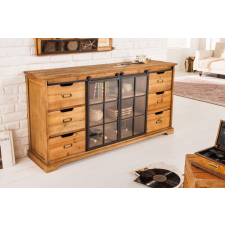 Santuzza Design komód Santuzza 150 cm üveg ajtós fenyő bútor