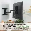  SANUS univerzális, kinyitható TV-fal tartó, 107-229 cm, fekete