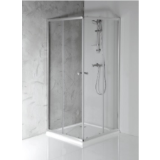  Sapho AQUALINE AGGA zuhanykabin, 80x80x185cm, 5mm es transzparent üveg, króm (HLF808) kád, zuhanykabin