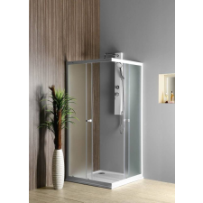 Sapho AQUALINE ALAIN szögletes zuhanykabin, 90x90cm, BRICK üveg (BTQ900) kád, zuhanykabin