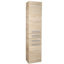  Sapho AQUALINE VEGA állószekrény, 35x184x31cm, platinatölgy (VG985) fürdőszoba bútor