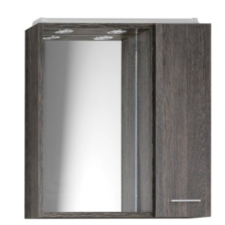  Sapho AQUALINE ZOJA tükrösszekrény LED világítással, jobbos, 60x60x14cm, mali wenge (45024) fürdőszoba bútor