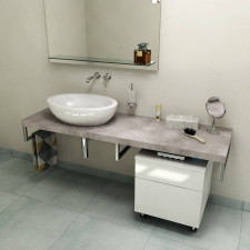 Sapho AVICE pult, 150x50cm, cement szürke (AV157) fürdőszoba bútor