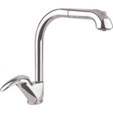 Sapho AXUS Mosogató-csaptelep kihúzható zuhanyfejjel, króm csaptelep