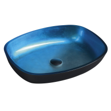 Sapho BEAUTY KVAORE üvegmosdó, 54x11x39,5 cm, kék fürdőkellék