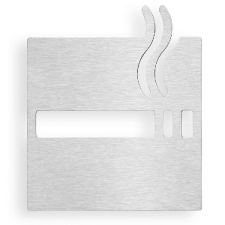  Sapho BEMETA HP dohányzásra kijelölt hely tábla 120x120 mm fényes inox fürdőszoba kiegészítő