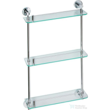 Sapho BEMETA OMEGA Üvegpolc, 400x665x130mm, króm (104202132) (XR608) bútor