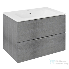 Sapho CIRASA Mosdótartó szekrény, 2 fiókkal, 69,8x52x46cm, ezüst tölgy (CR701-1111) fürdőszoba bútor