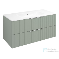Sapho CIRASA Mosdótartó szekrény, 2 fiókkal, 99,8x52x46cm, verde strip (CR100-4444S) fürdőszoba bútor