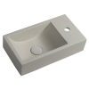 Sapho CREST SMALL beton mosdó, jobbos, 40x22cm, homokkő (AR413)
