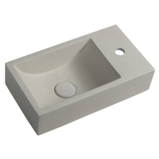 Sapho CREST SMALL beton mosdó, jobbos, 40x22cm, homokkő (AR413) fürdőszoba kiegészítő