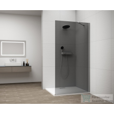 Sapho ESCA CHROME Walk-in zuhanyfal, falra szerelhető, füst üveg, 1400mm (ES1214-01) kád, zuhanykabin