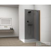 Sapho ESCA GOLD MATT Walk-in zuhanyfal, falra szerelhető, füst üveg, 1100mm (ES1211-04)
