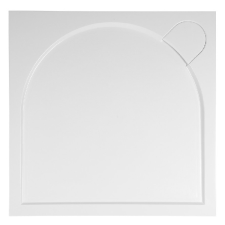  Sapho GELCO G5 LARCA szögeltes öntöttmárvány zuhanytálca, 100x100x3cm (PL001) kád, zuhanykabin